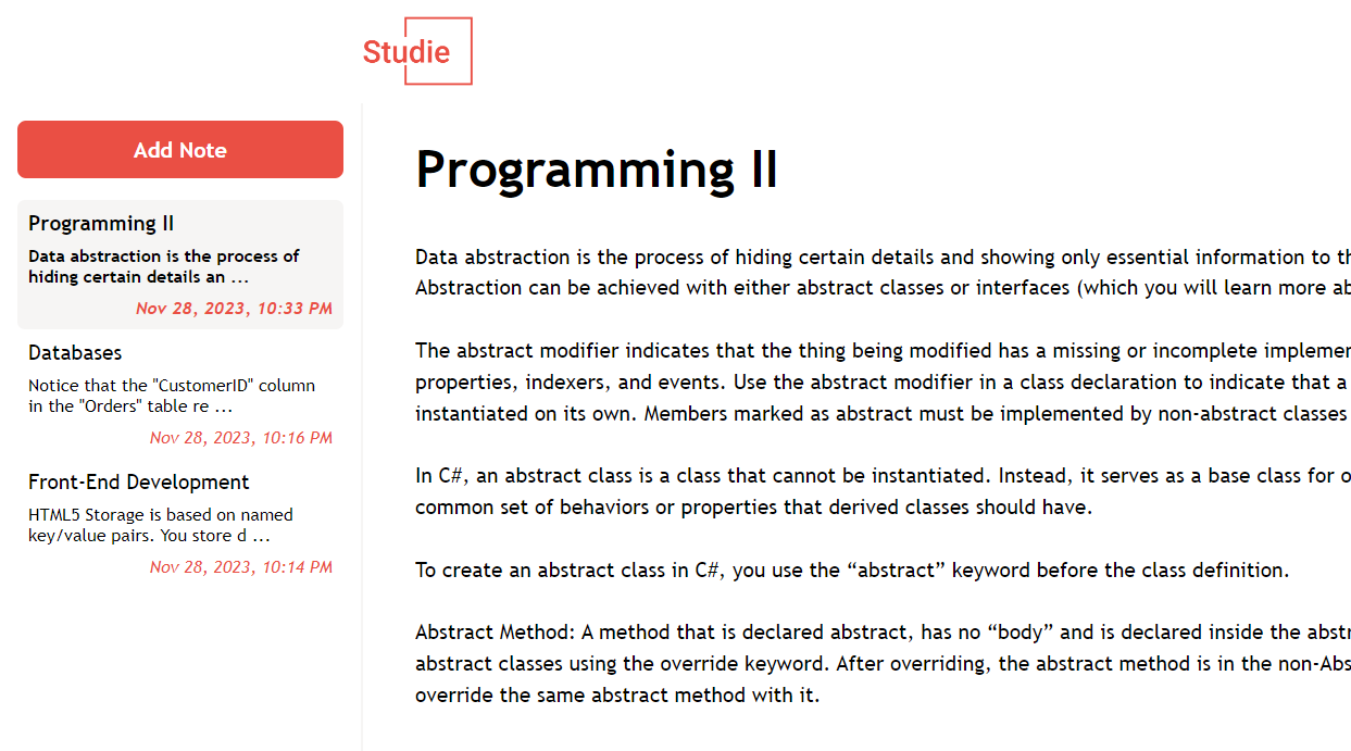 image of notes software